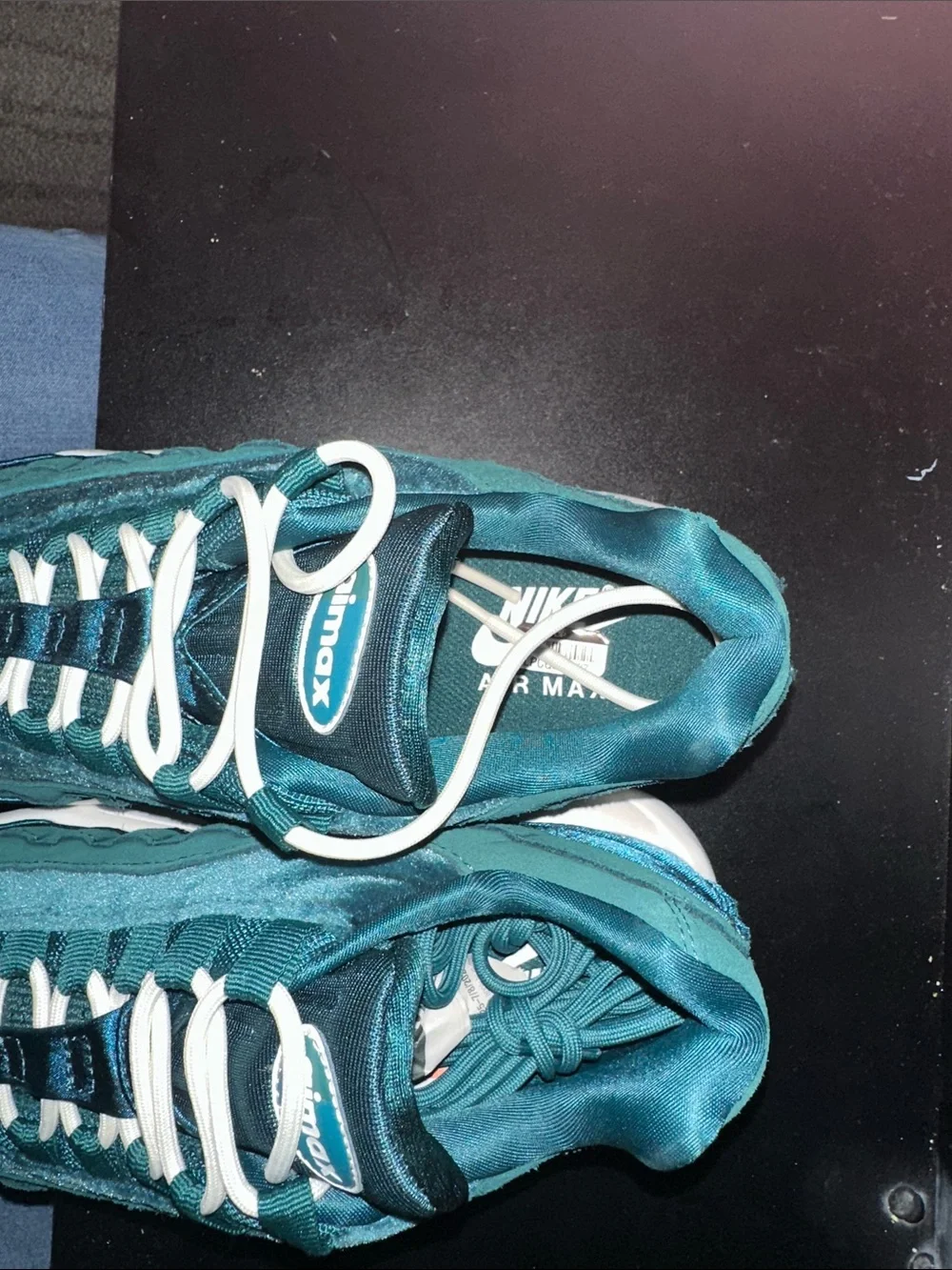 Nike Air Max Women's Teal Velvet Trainers